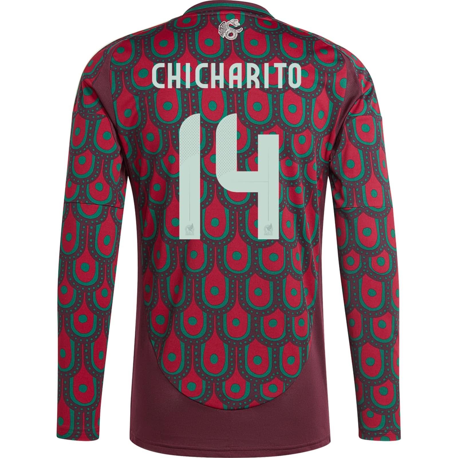 Chicharito Mexico 2024 Home Long Sleeve Jersey