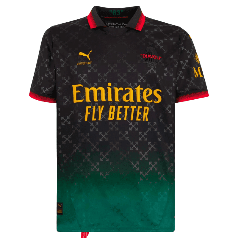 BLACK JERSEY PUMA X AC MILAN X OFF-WHITE™ 2024/25