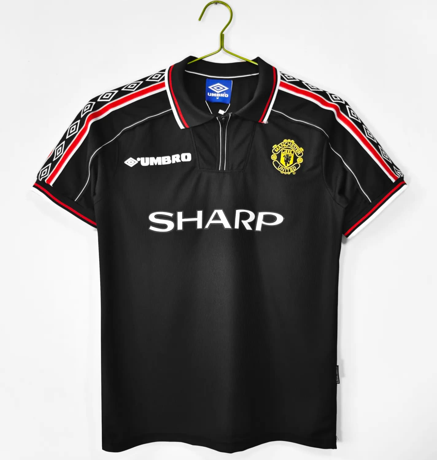 Manchester United Black Retro Jersey 1998-99