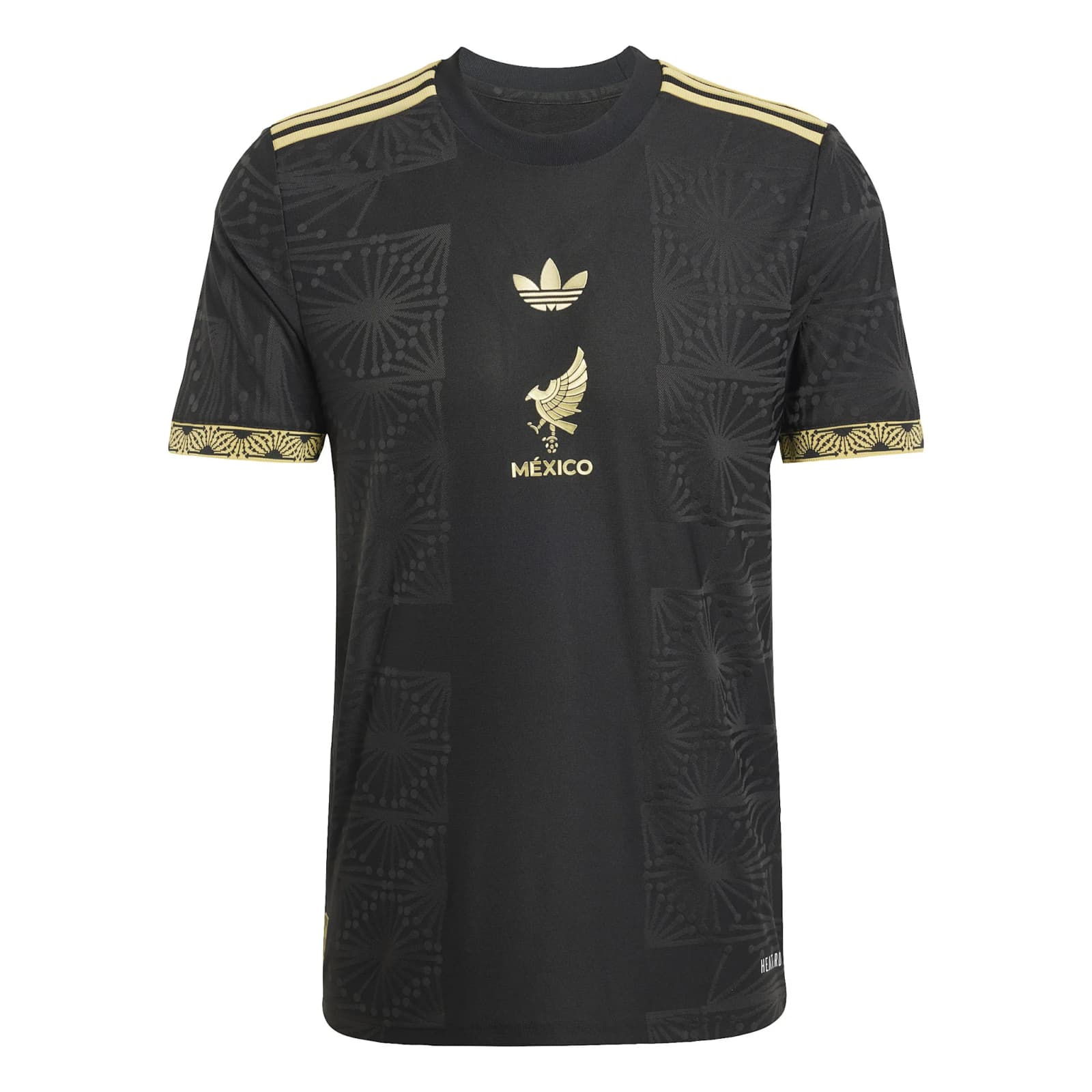Adidas Mexico 2025 Gold Jersey (Black/Gold) - México De Oro