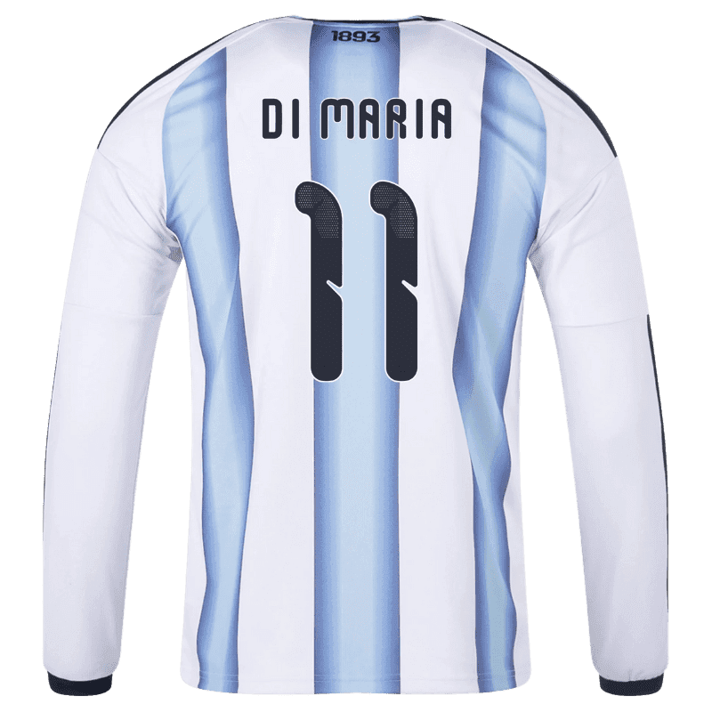 Ángel Di María Argentina 26/27 Long Sleeve Home Jersey