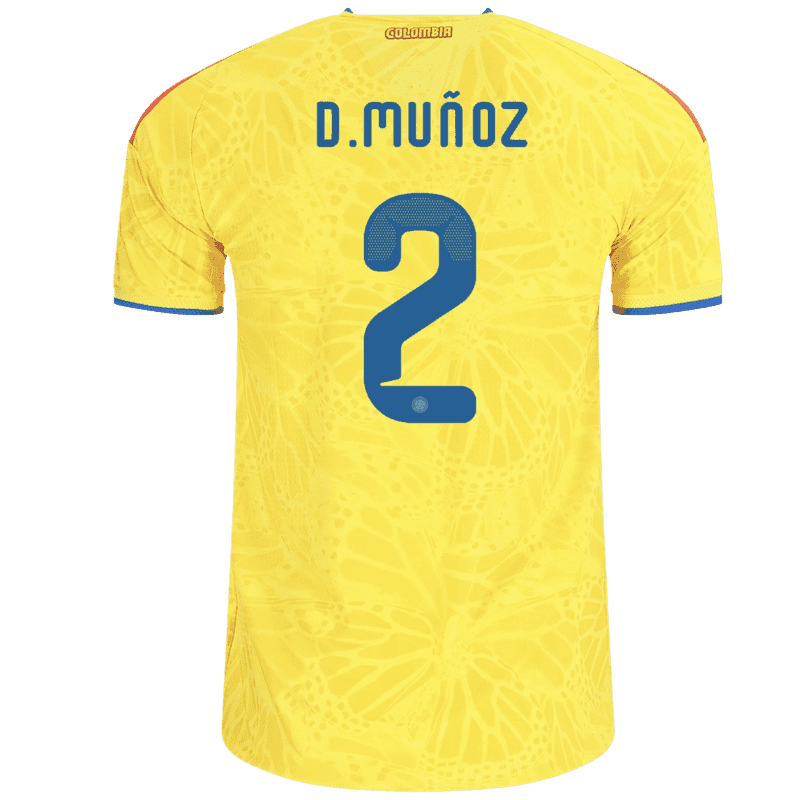 Daniel Muñoz Colombia 26/27 Authentic Home Jersey