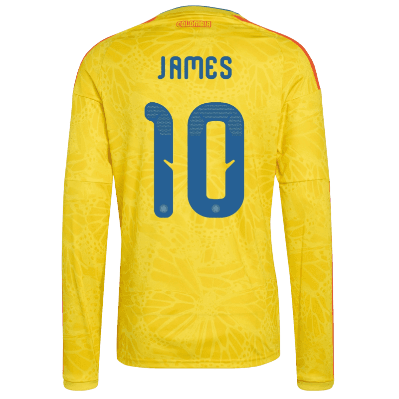 James Rodríguez Colombia 26/27 Long Sleeve Home Jersey