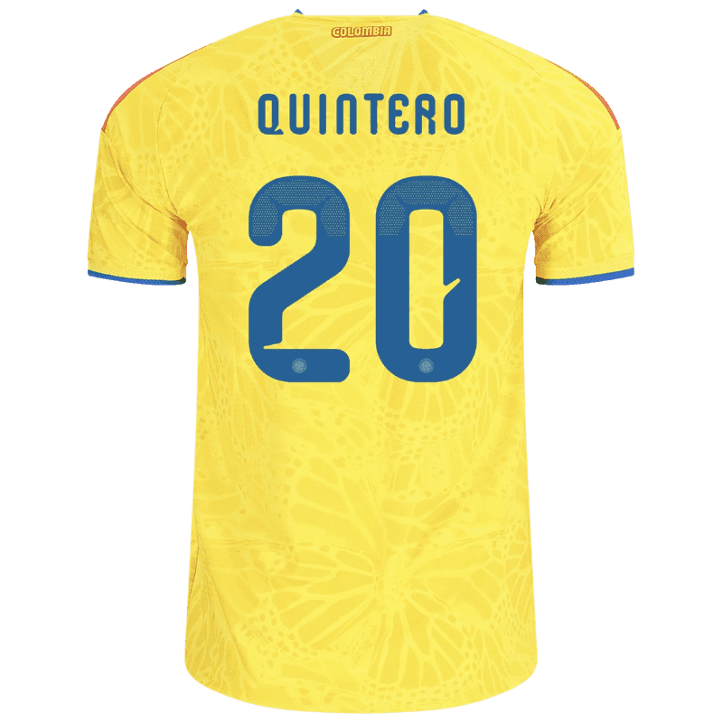 Juan Fernando Quintero Colombia 26/27 Authentic Home Jersey