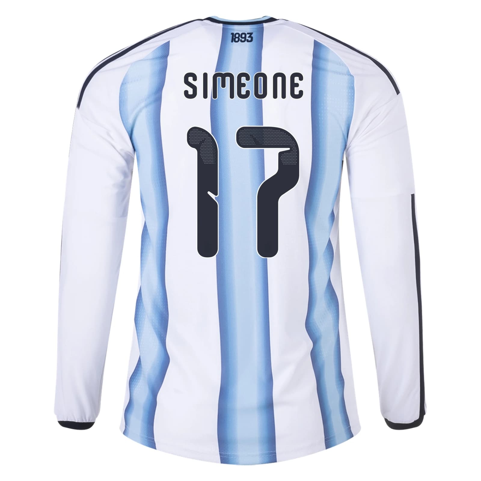 Giuliano Simeone Argentina 2026/27 Adidas Long Sleeve Authentic Home Jersey